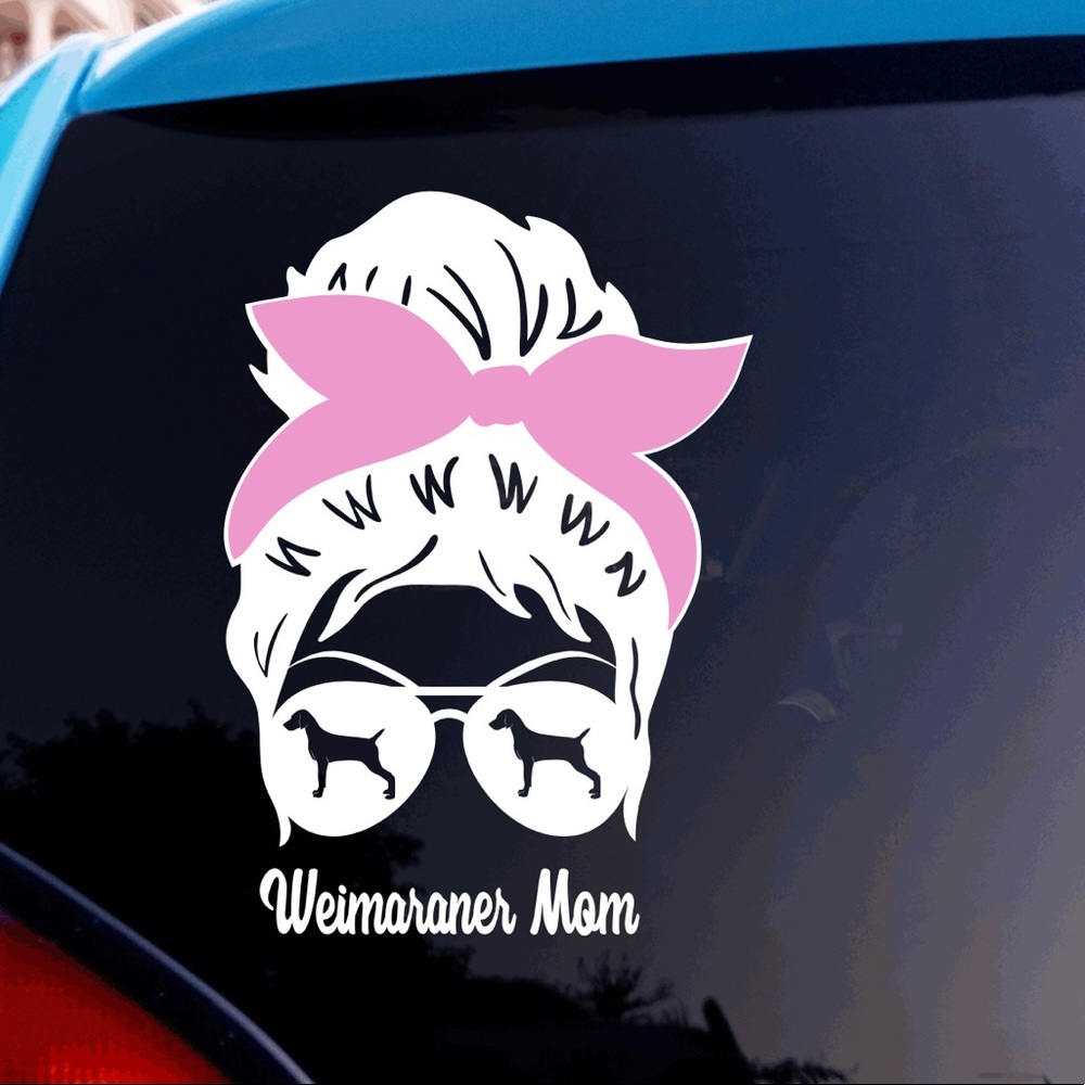 Weimaraner Mom Decal